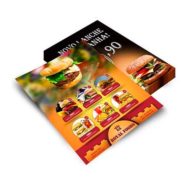 Folheto em Couché Brilho